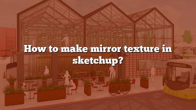 How to make mirror texture in sketchup?