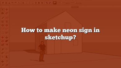 How to make neon sign in sketchup?