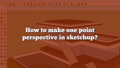 How to make one point perspective in sketchup?