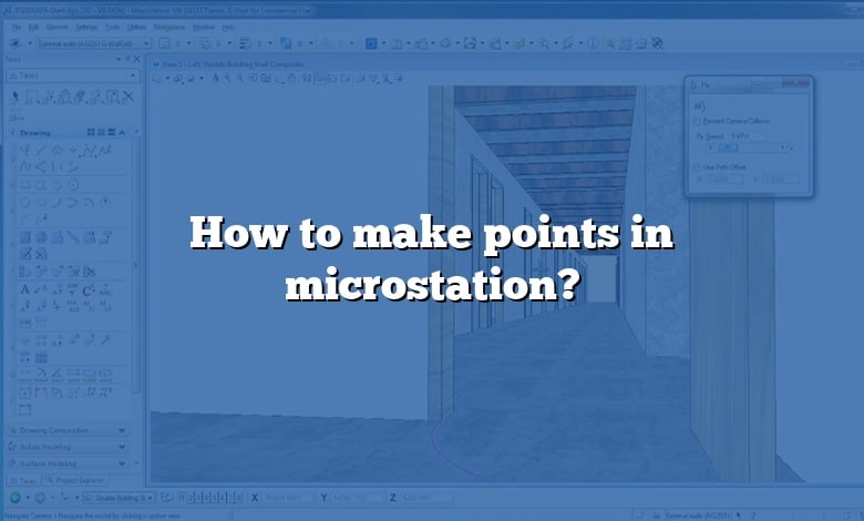 How to make points in microstation?