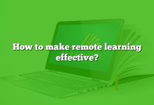 How to make remote learning effective?