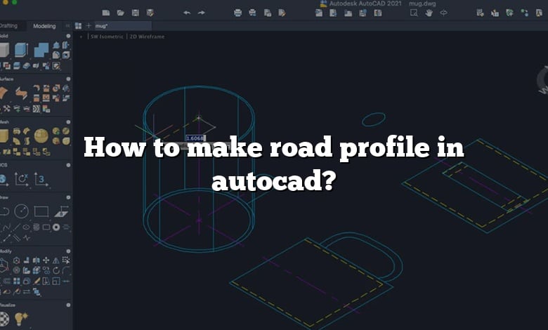 How to make road profile in autocad?