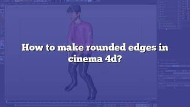 How to make rounded edges in cinema 4d?