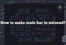 How to make scale bar in autocad?