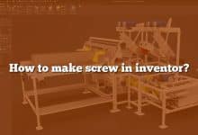 How to make screw in inventor?