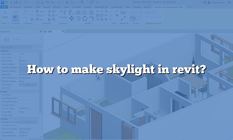 How to make skylight in revit?