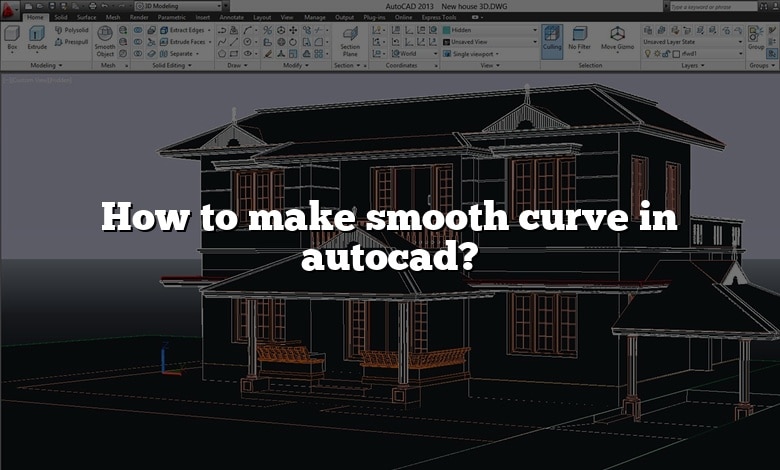How to make smooth curve in autocad?