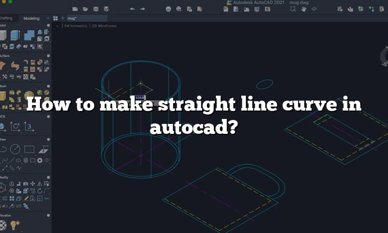How to make straight line curve in autocad?