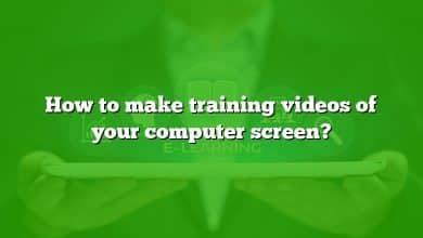 How to make training videos of your computer screen?