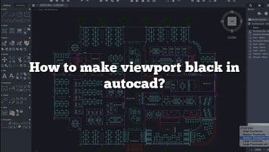 How to make viewport black in autocad?