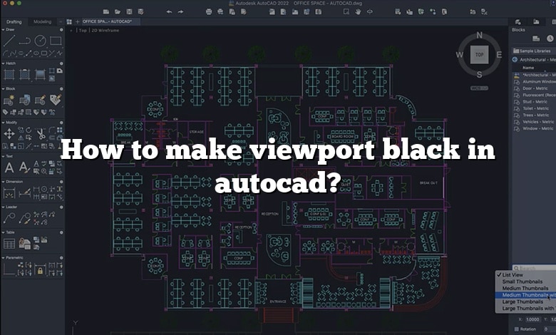 How to make viewport black in autocad?