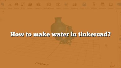 How to make water in tinkercad?