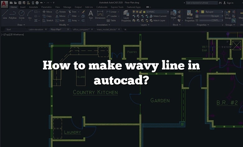 How to make wavy line in autocad?
