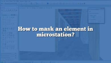 How to mask an element in microstation?
