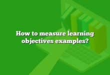 How to measure learning objectives examples?