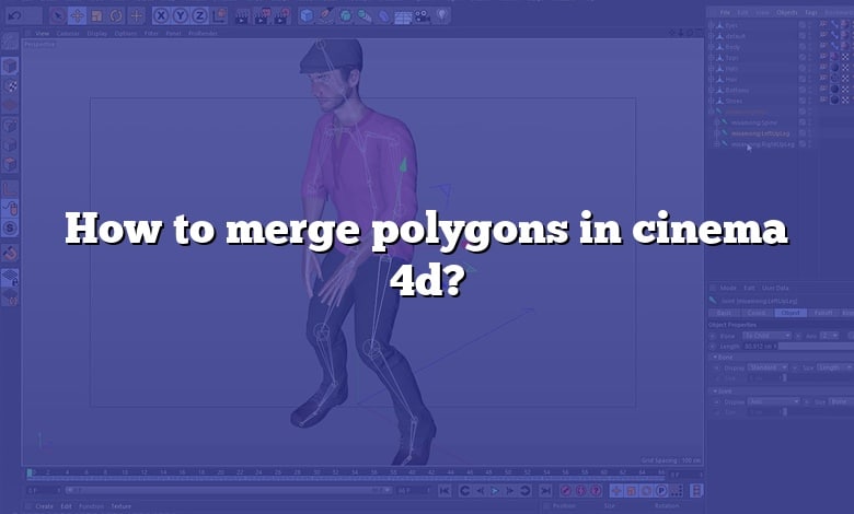 How to merge polygons in cinema 4d?
