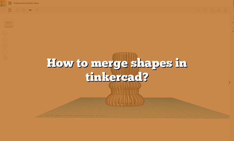 How to merge shapes in tinkercad?