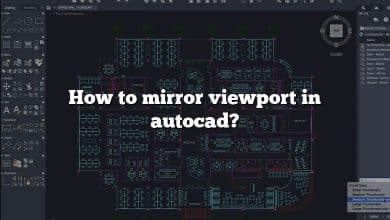 How to mirror viewport in autocad?