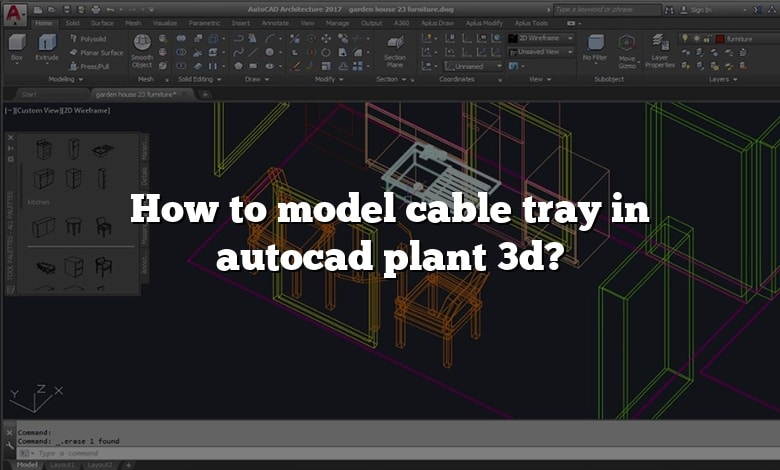 How to model cable tray in autocad plant 3d?