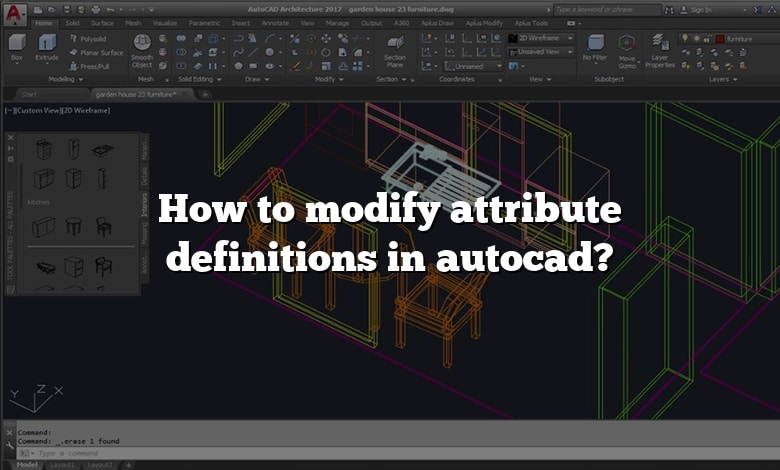 How to modify attribute definitions in autocad?
