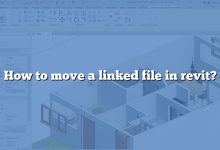 How to move a linked file in revit?