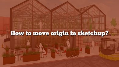 How to move origin in sketchup?