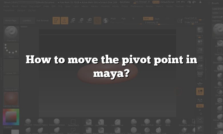 How to move the pivot point in maya?