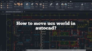 How to move ucs world in autocad?