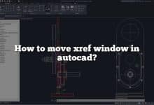 How to move xref window in autocad?