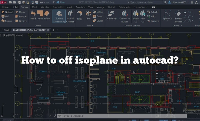 How to off isoplane in autocad?