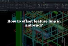 How to offset feature line in autocad?