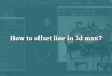 How to offset line in 3d max?