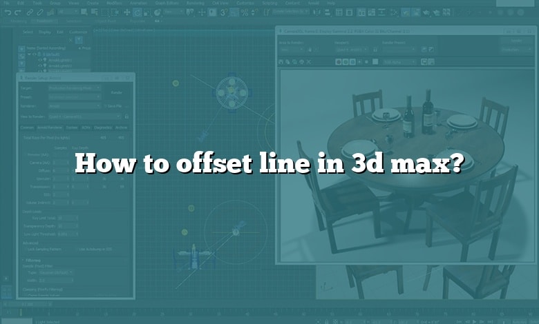 How to offset line in 3d max?