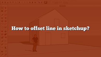 How to offset line in sketchup?