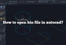 How to open bin file in autocad?