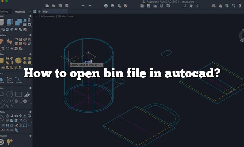 How to open bin file in autocad?