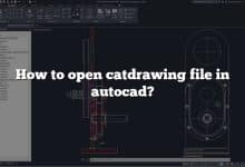 How to open catdrawing file in autocad?