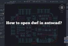 How to open dwf in autocad?