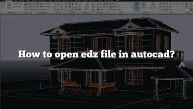How to open edz file in autocad?