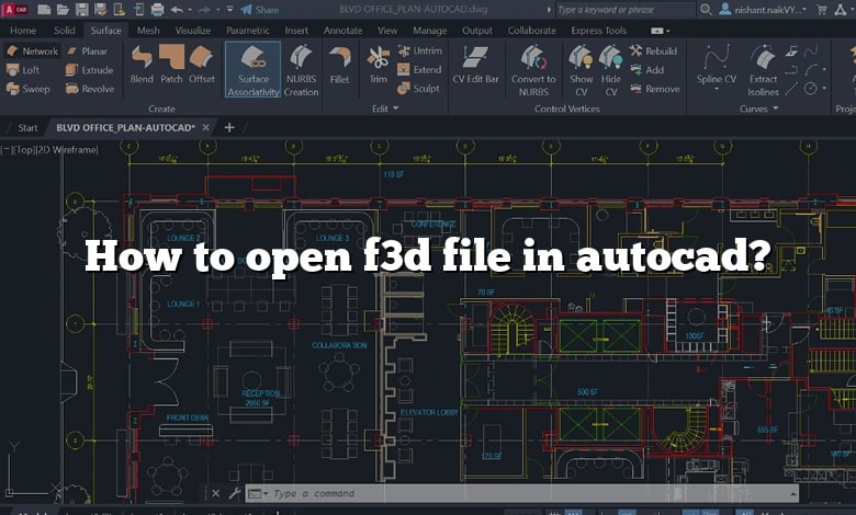 How to open f3d file in autocad?