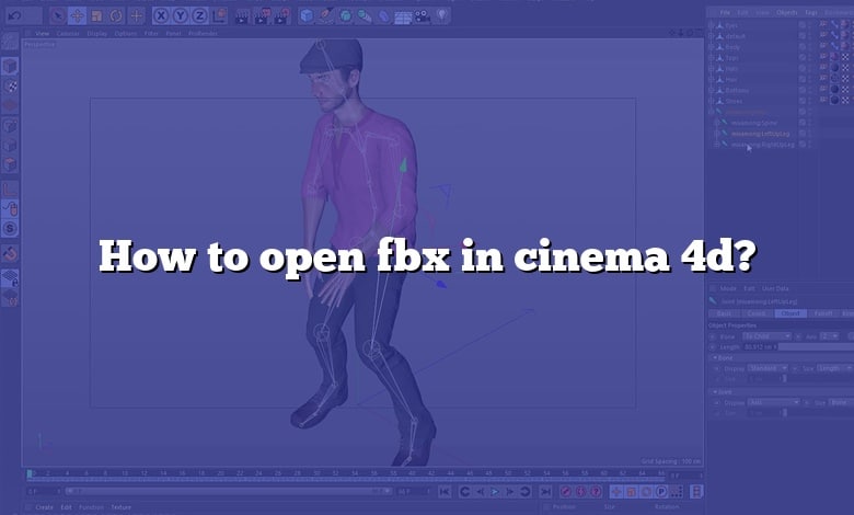 How to open fbx in cinema 4d?