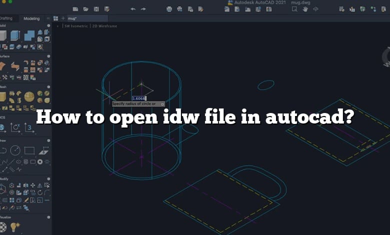 How to open idw file in autocad?