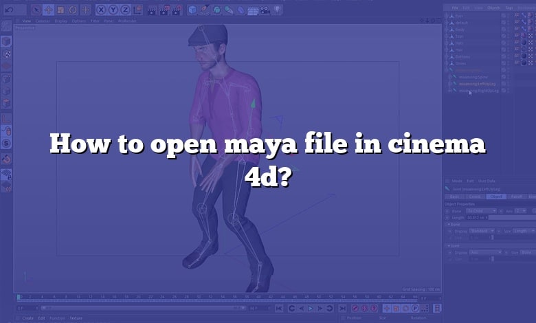 How to open maya file in cinema 4d?