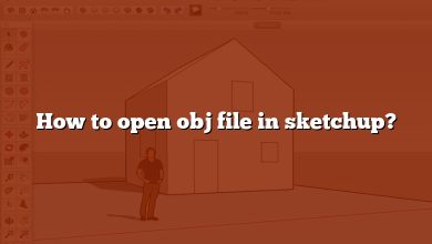 How to open obj file in sketchup?