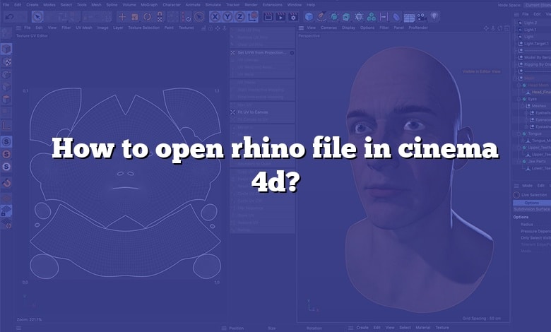 How to open rhino file in cinema 4d?