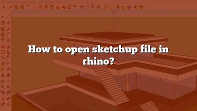 How to open sketchup file in rhino?