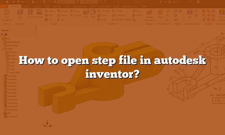 How to open step file in autodesk inventor?