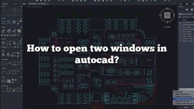 How to open two windows in autocad?