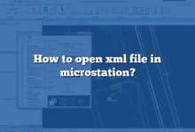 How to open xml file in microstation?