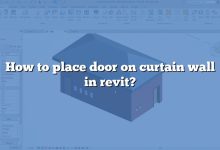 How to place door on curtain wall in revit?